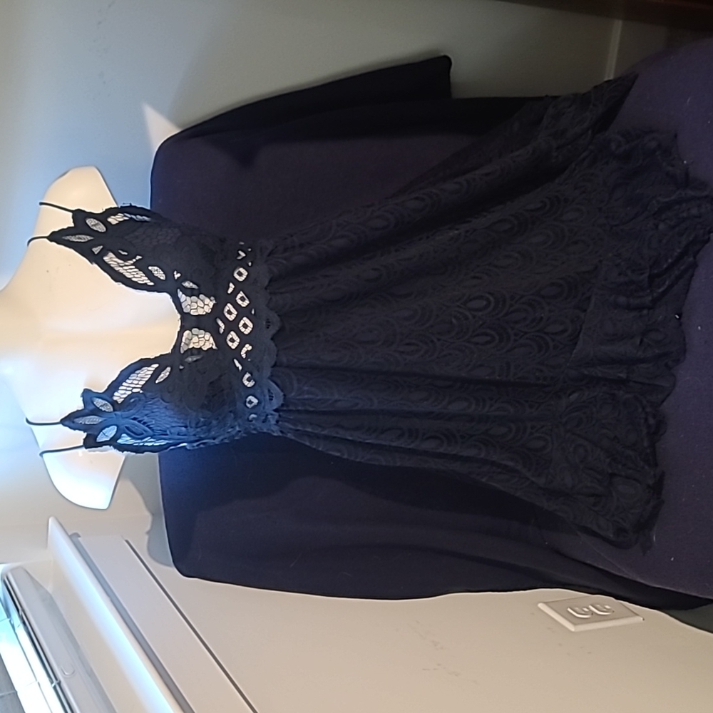 Free People crochet strappy dress